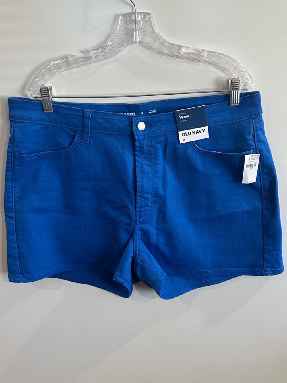 High-Waisted Wow Jean Shorts Size 16 - Picture 2 of 8